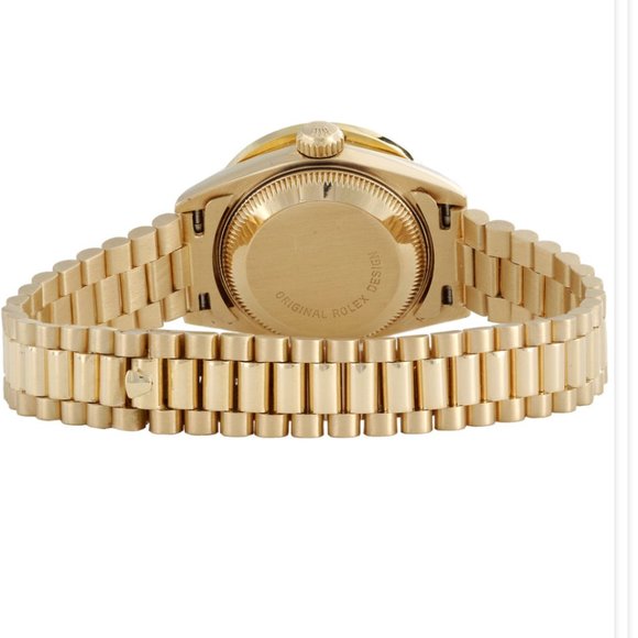 Stunning! Rolex Ladies President 18k VS Diamond Bezel Watch!